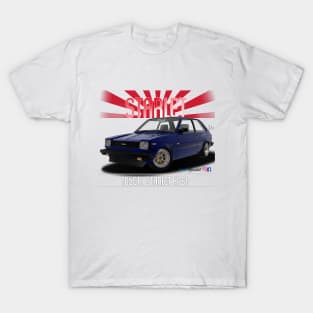 Toyota Starlet KP61 Blue T-Shirt